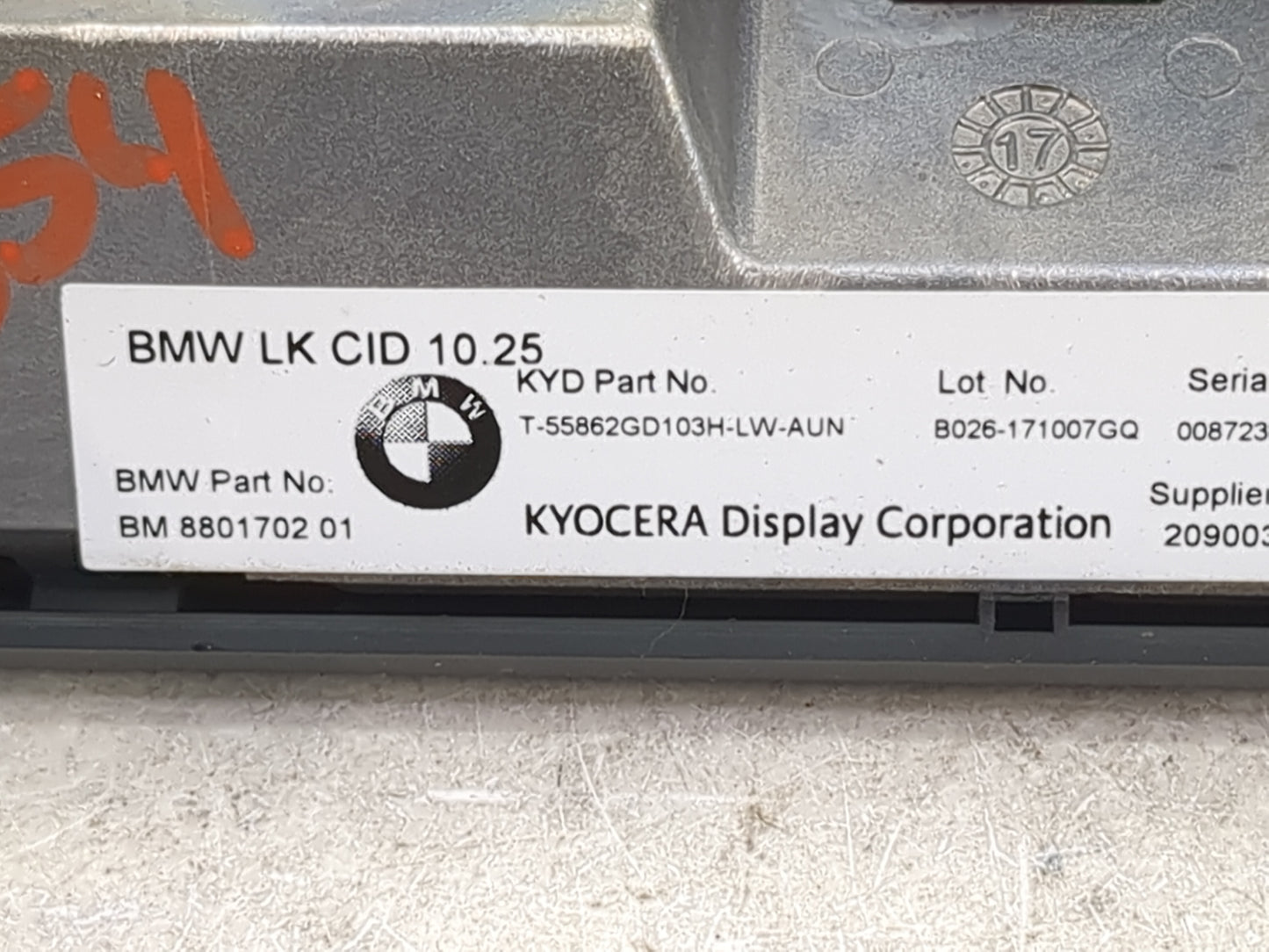 2018-2018 Bmw 540i Information Display Screen 1483869 - Oemusedautoparts1.com
