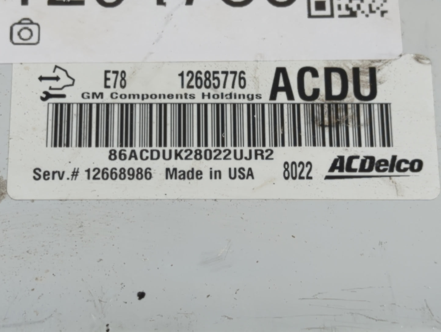 2017-2021 Buick Encore PCM Engine Control Computer ECU ECM PCU OEM P/N:12685776 Fits Fits 2017 2018 2019 2020 2021 OEM Used