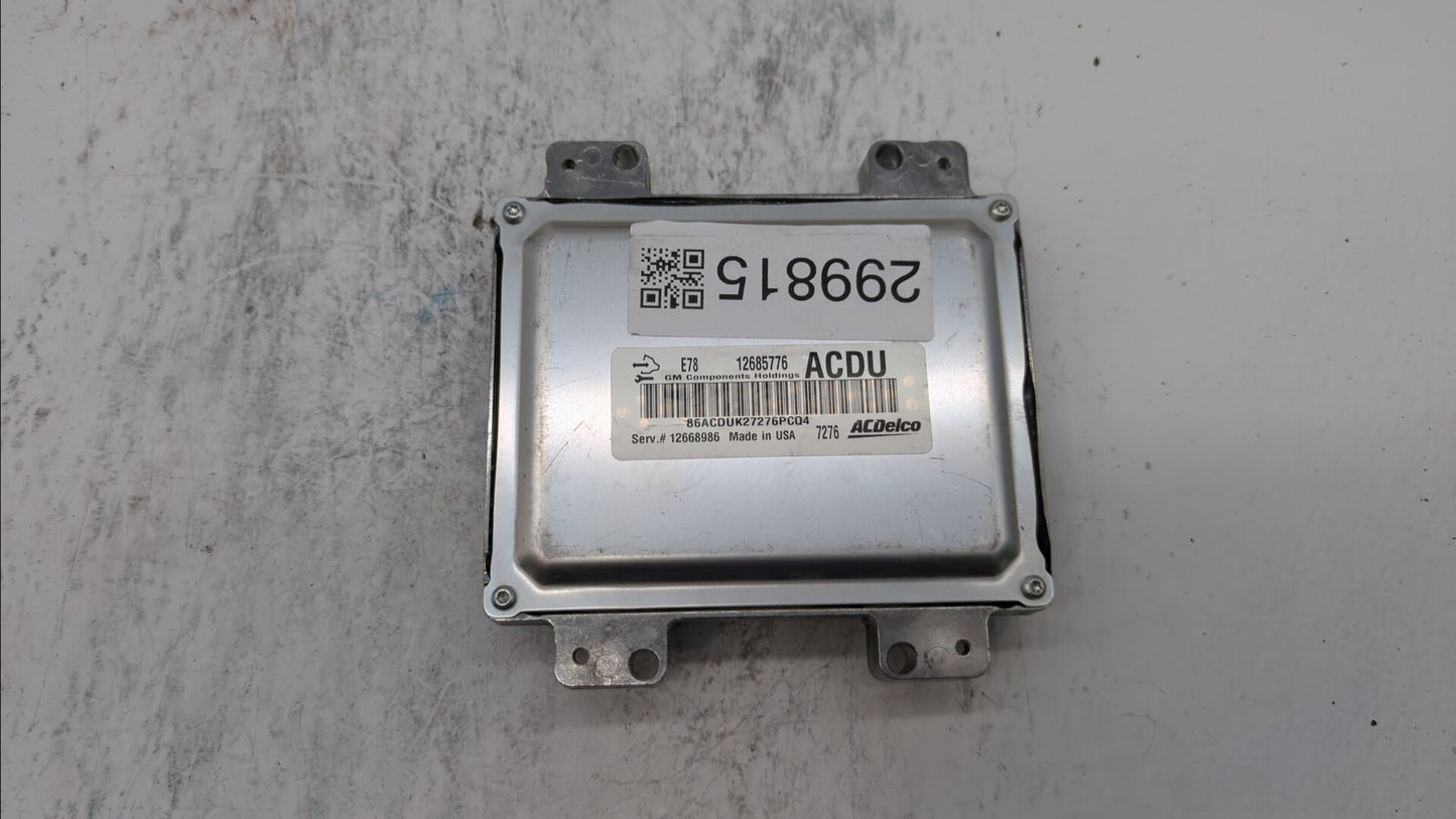 2017-2019 Buick Encore PCM Engine Control Computer ECU ECM PCU OEM P/N:12668986 12695536, 12670309 Fits Fits 2017 2018 2019