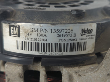 2013-2021 Buick Encore Alternator Replacement Generator Charging Assembly Engine OEM P/N:13597226 2619573 Fits OEM Used Auto Parts
