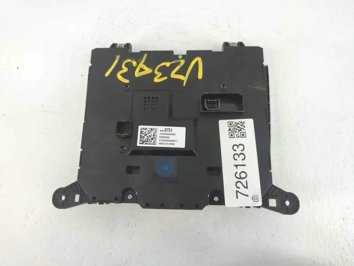 2017-2021 Buick Encore Am Fm Cd Player Radio Receiver 726133 - Oemusedautoparts1.com