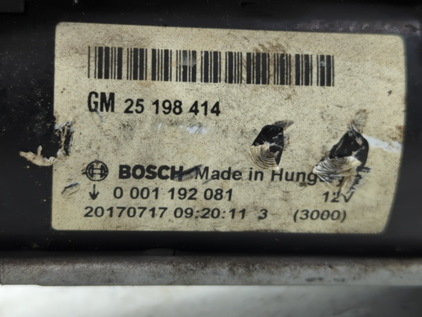 2014-2021 Buick Encore Car Starter Motor Solenoid OEM P/N:25 198 414 Fits Fits 2014 2015 2016 2017 2018 2019 2020 2021 OEM U