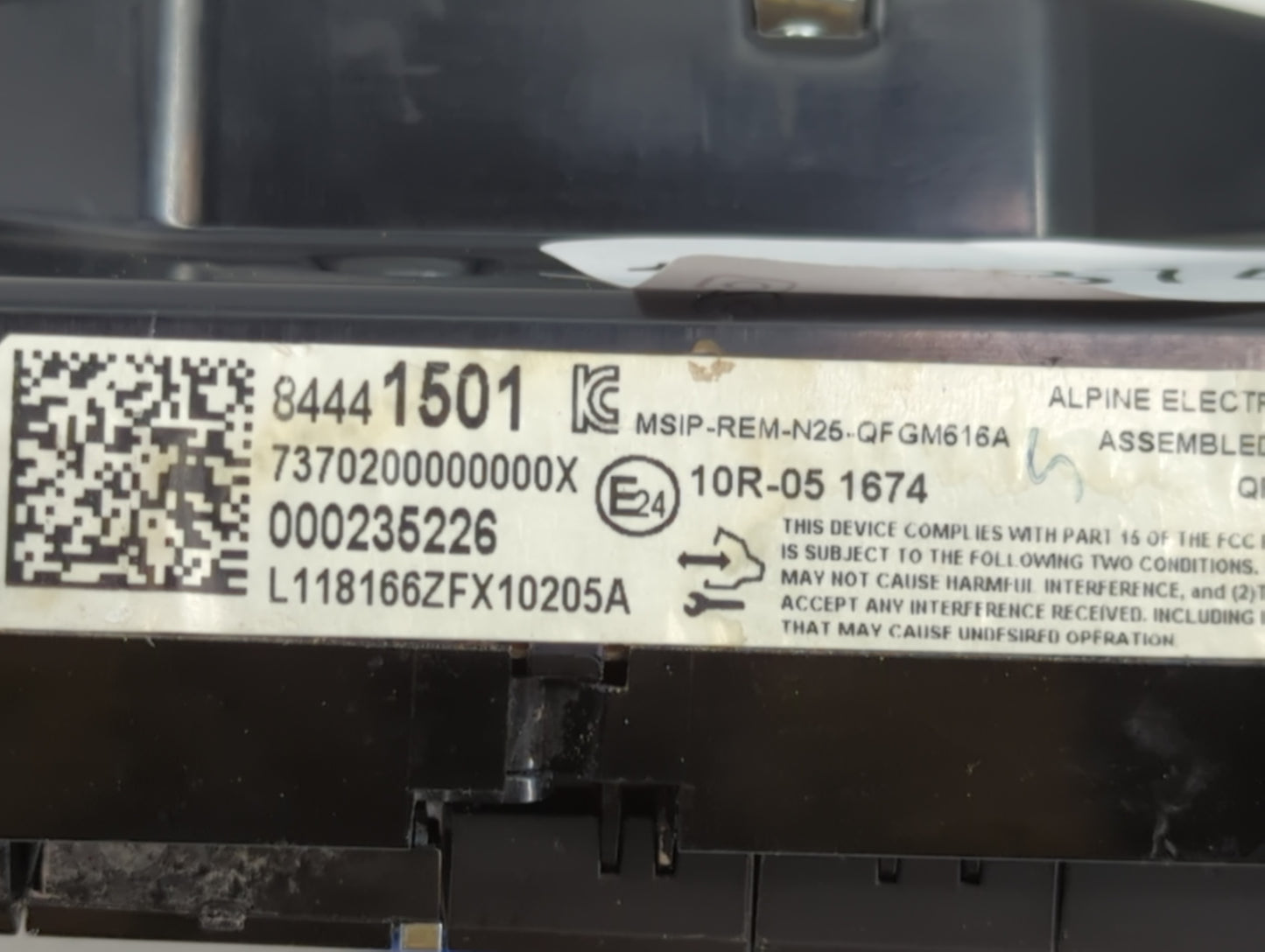 2018-2021 Chevrolet Camaro Climate Control Module Temperature AC/Heater Replacement P/N:84441501 Fits Fits 2018 2019 2020 20