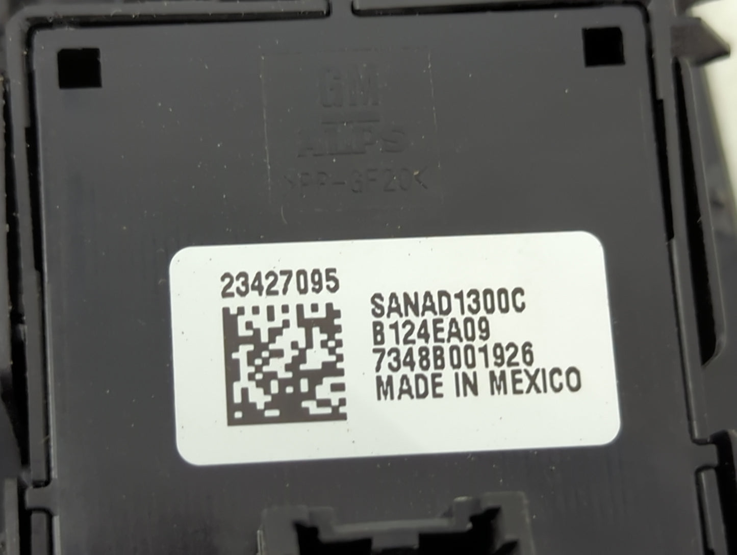 2015-2022 Chevrolet Colorado Master Power Window Switch Replacement Driver Side Left P/N:23427095 SANAD1300C Fits OEM Used A