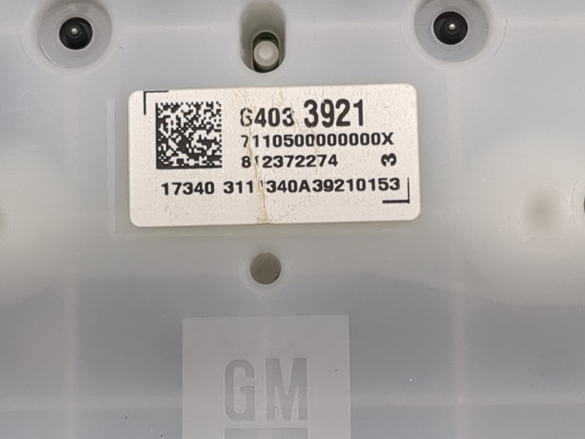 2018 Chevrolet Colorado Instrument Cluster Speedometer Gauges P/N:G403 3921 23372274, 84033921 Miles:69K Fits Fits 2019 OEM