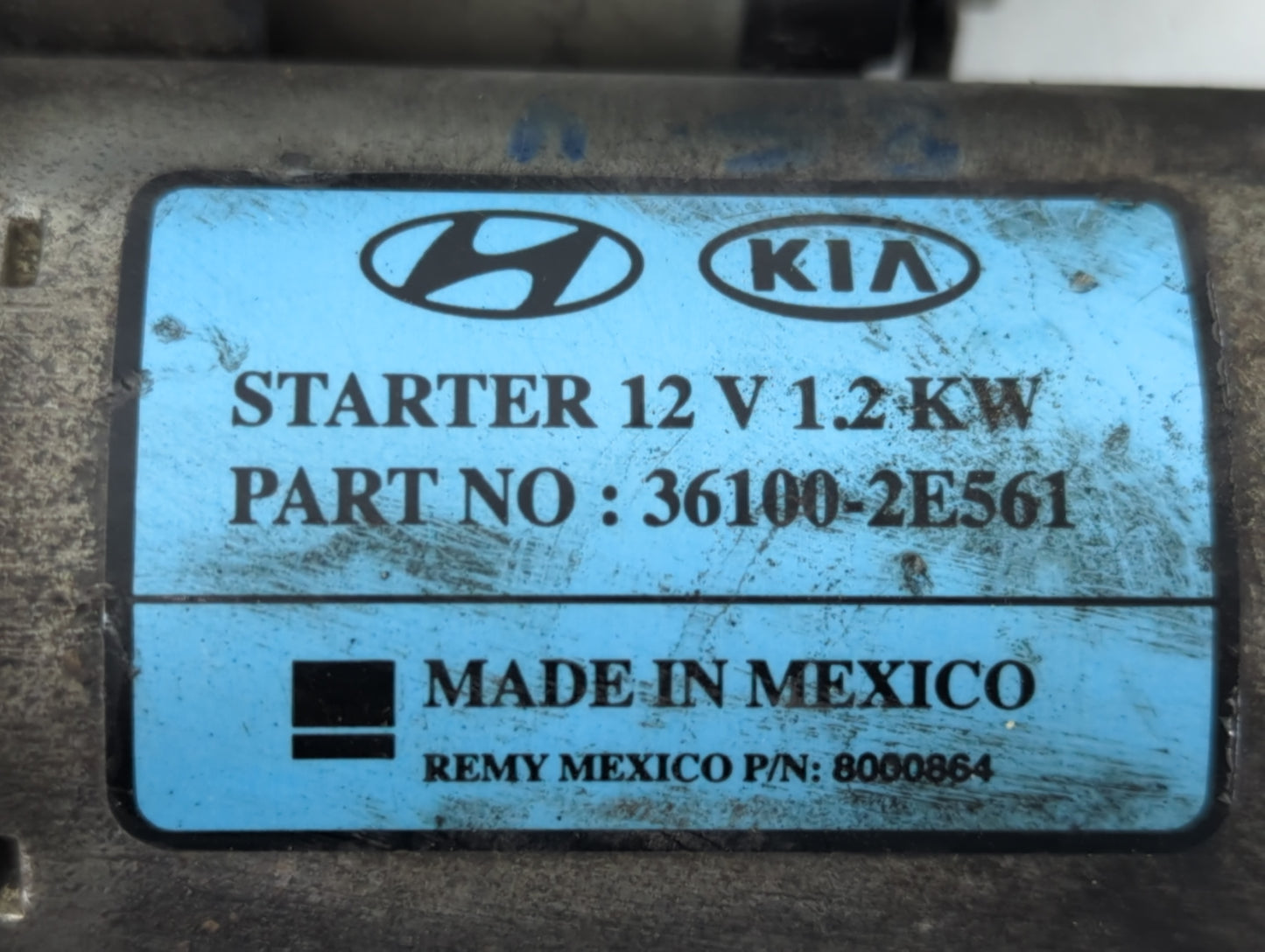 2018 Chevrolet Colorado Car Starter Motor Solenoid OEM P/N:36100-2E561 Fits OEM Used Auto Parts - Oemusedautoparts1.com