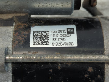 2017-2019 Chevrolet Cruze Car Starter Motor Solenoid OEM P/N:12680615 Fits Fits 2017 2018 2019 OEM Used Auto Parts