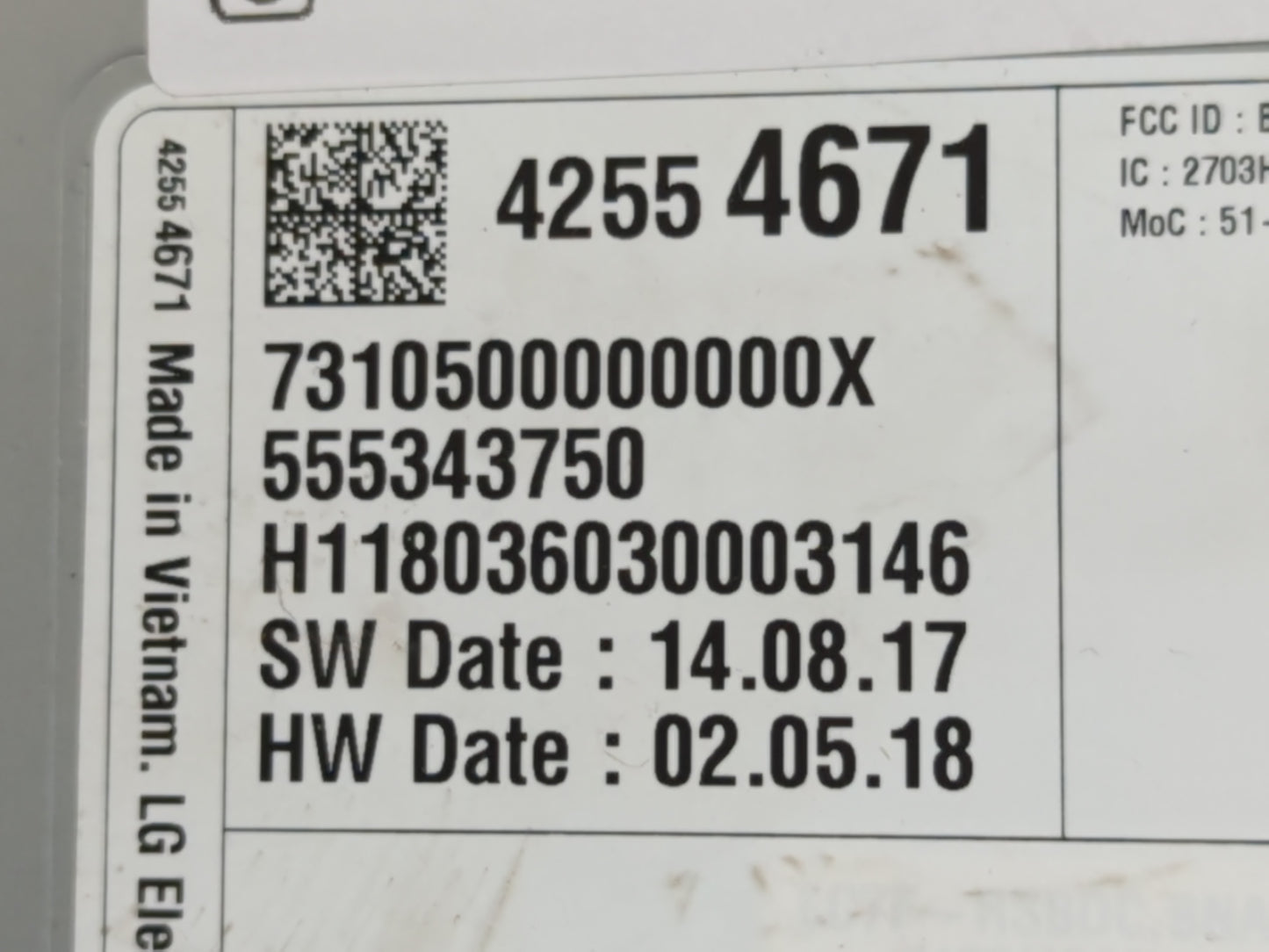 2018 Chevrolet Cruze Radio AM FM Cd Player Receiver Replacement P/N:42645310 42554703 Fits Fits 2019 2020 2021 OEM Used Auto