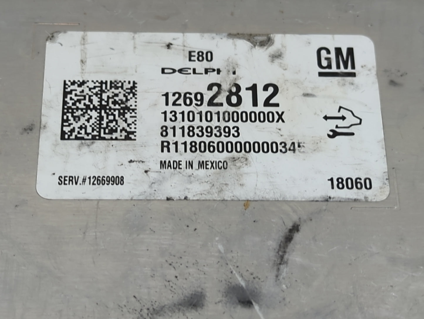 2017-2019 Chevrolet Cruze PCM Engine Control Computer ECU ECM PCU OEM P/N:12692812 12669908 Fits OEM Used Auto Parts - Oemus