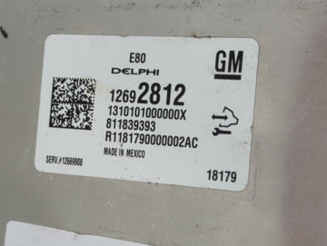 2017-2019 Chevrolet Cruze PCM Engine Control Computer ECU ECM PCU OEM P/N:12692812 12669908 Fits OEM Used Auto Parts