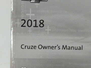 2018 Chevrolet Cruze Owners Manual Book Guide OEM Used Auto Parts
