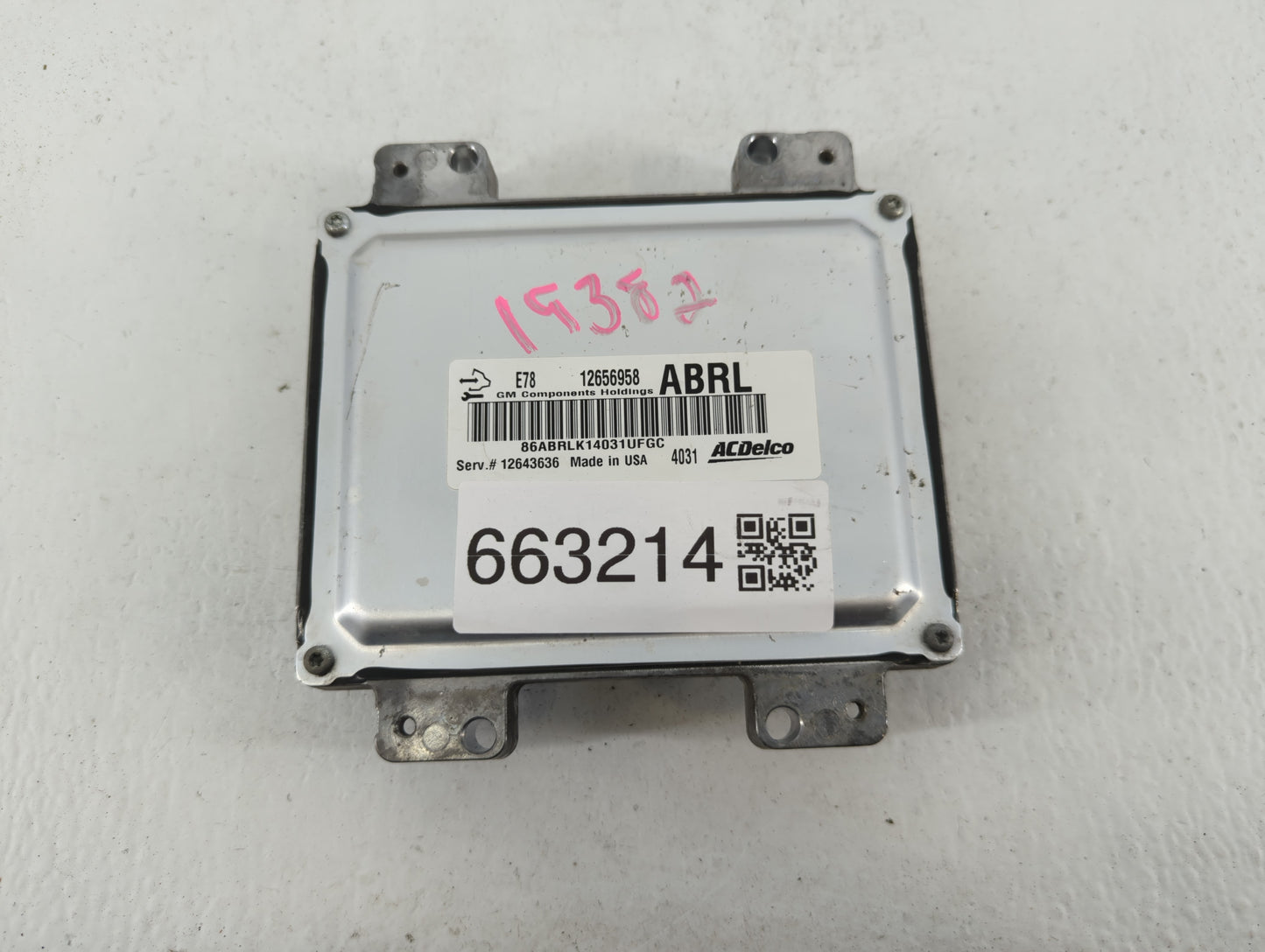 2012-2016 Chevrolet Cruze PCM Engine Control Computer ECU ECM PCU OEM P/N:12656958 Fits Fits 2011 2012 2013 2014 2015 2016 O