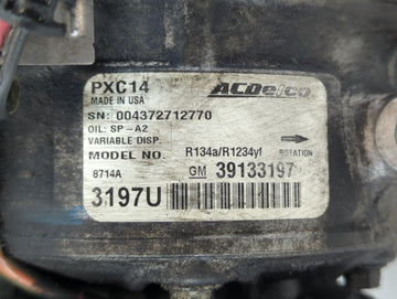 2016-2018 Chevrolet Cruze Air Conditioning A/c Ac Compressor Oem