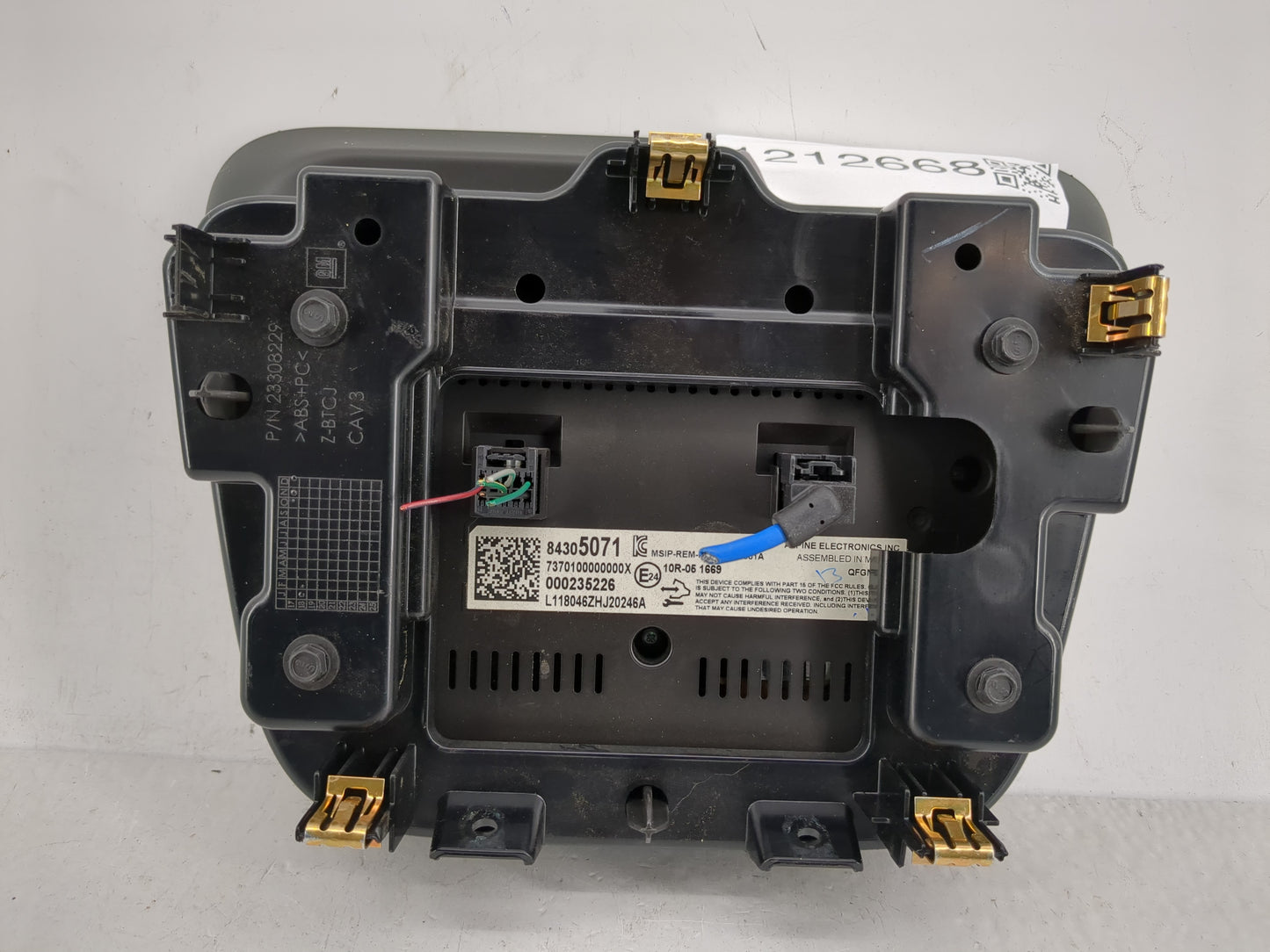2018 Chevrolet Equinox Radio AM FM Cd Player Receiver Replacement P/N:84305071 Fits OEM Used Auto Parts - Oemusedautoparts1.
