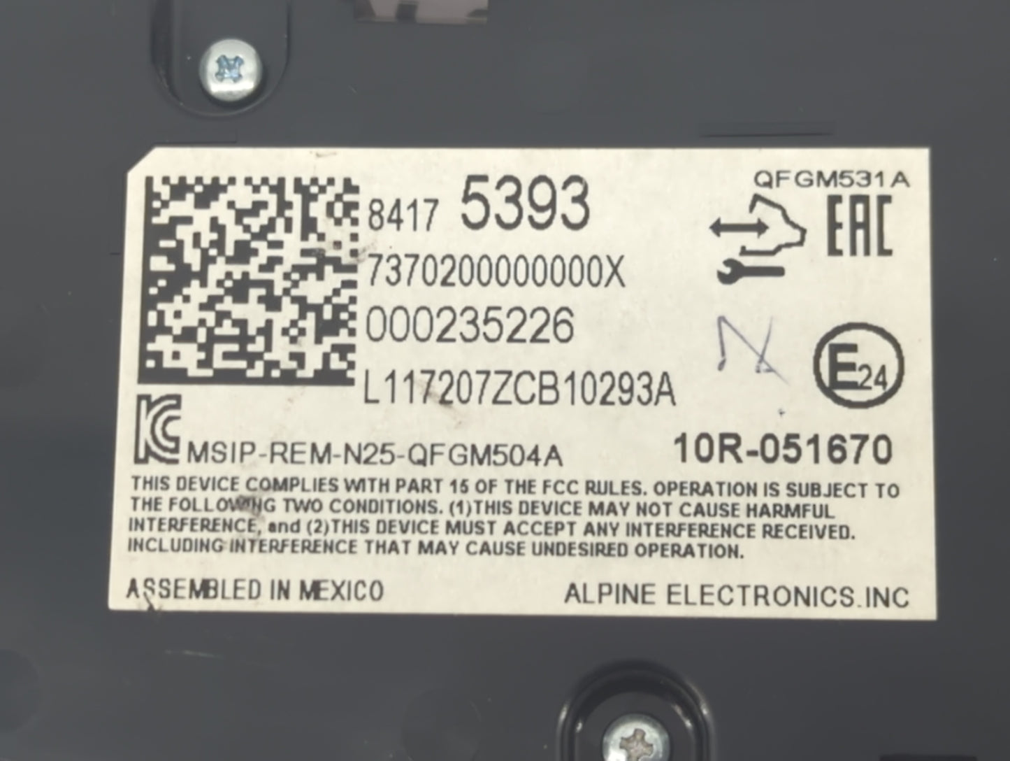 2018 Chevrolet Equinox Climate Control Module Temperature AC/Heater Replacement P/N:84175393 Fits OEM Used Auto Parts - Oemu