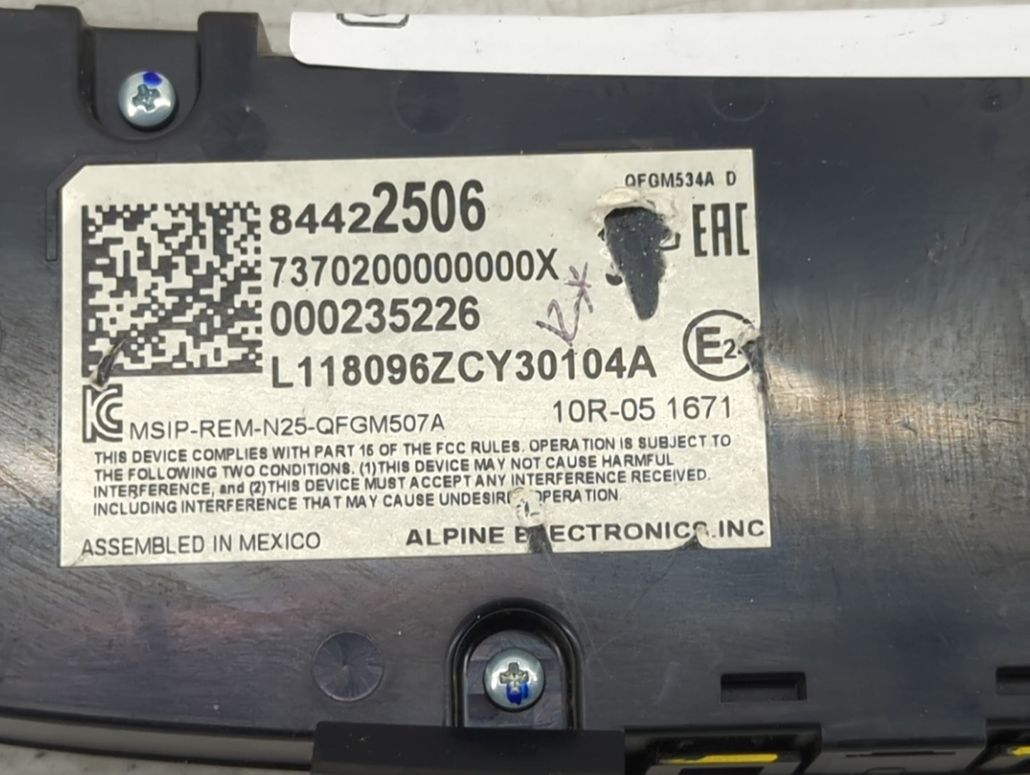 2018-2019 Chevrolet Equinox Climate Control Module Temperature AC/Heater Replacement P/N:84422506 Fits Fits 2018 2019 OEM Us
