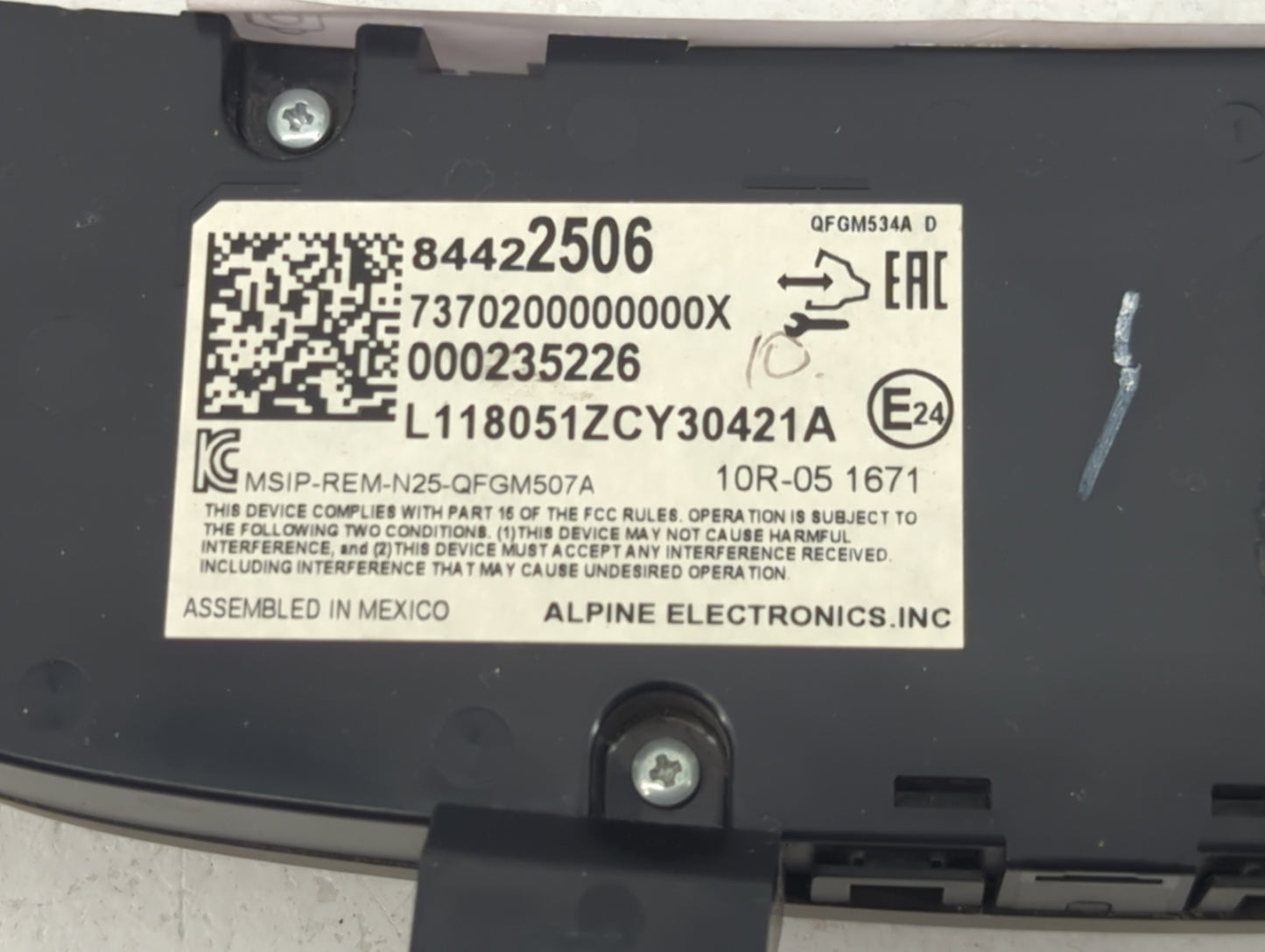 2018 Chevrolet Equinox Climate Control Module Temperature AC/Heater Replacement P/N:84422506 7370200000000X, 000235226 Fits