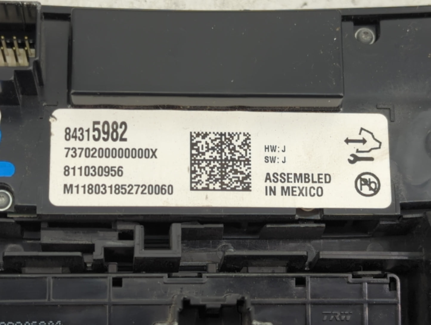 2018 Chevrolet Equinox Climate Control Module Temperature AC/Heater Replacement P/N:84315982 7370200000000X Fits OEM Used Au