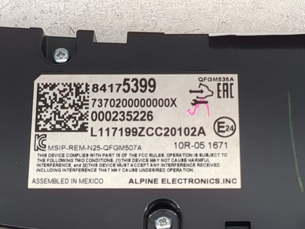 2018 Chevrolet Equinox Climate Control Module Temperature AC/Heater Replacement P/N:84175399 7370200000000X, 000235226 Fits