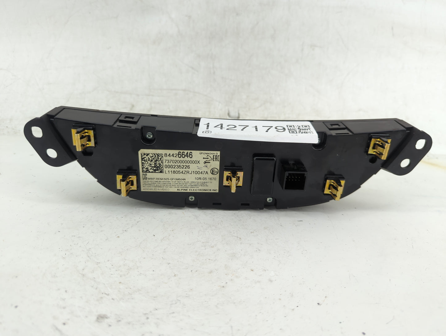 2018 Chevrolet Malibu Climate Control Module Temperature AC/Heater Replacement P/N:84426646 QFGM4D4A, MSIP-REM-N25-QFGM504A