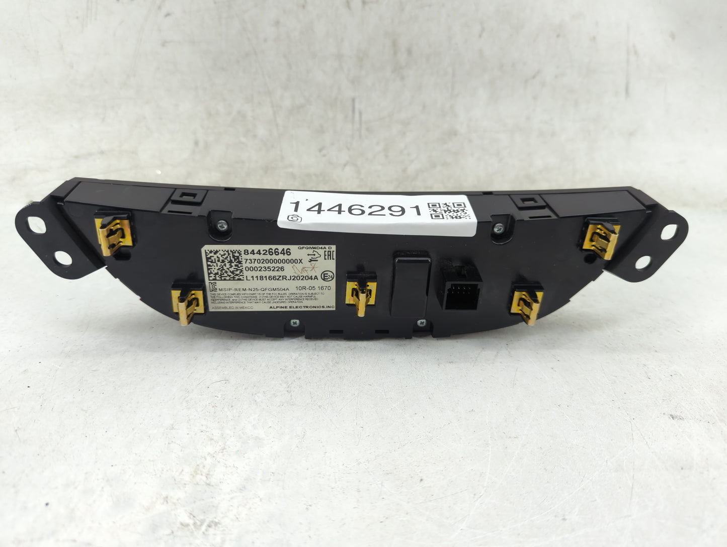 2018 Chevrolet Malibu Climate Control Module Temperature AC/Heater Replacement P/N:84426646 QFGM4D4A, MSIP-REM-N25-QFGM504A