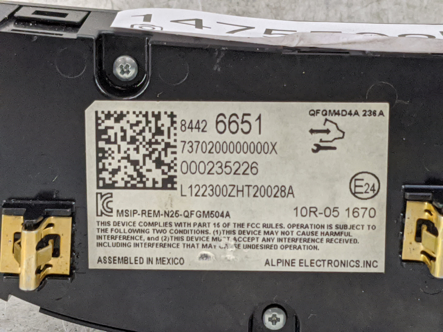 2019-2021 Chevrolet Malibu Climate Control Module Temperature AC/Heater Replacement P/N:84426651 QFQM4D4A Fits Fits 2019 202