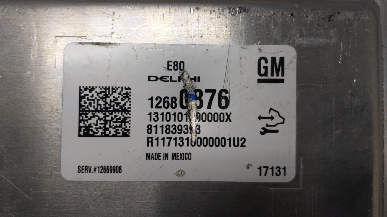 2017-2018 Chevrolet Malibu PCM Engine Control Computer ECU ECM PCU OEM P/N:12680876 12677677, 12692812 Fits Fits 2017 2018 2