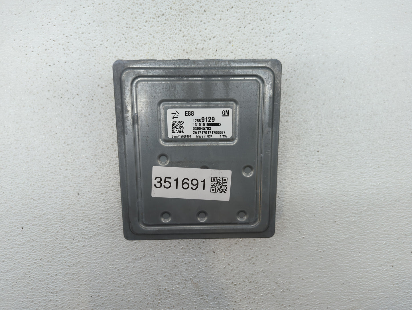 2018-2019 Chevrolet Malibu PCM Engine Control Computer ECU ECM PCU OEM P/N:12699666 12689129, 12694511 Fits Fits 2018 2019 O