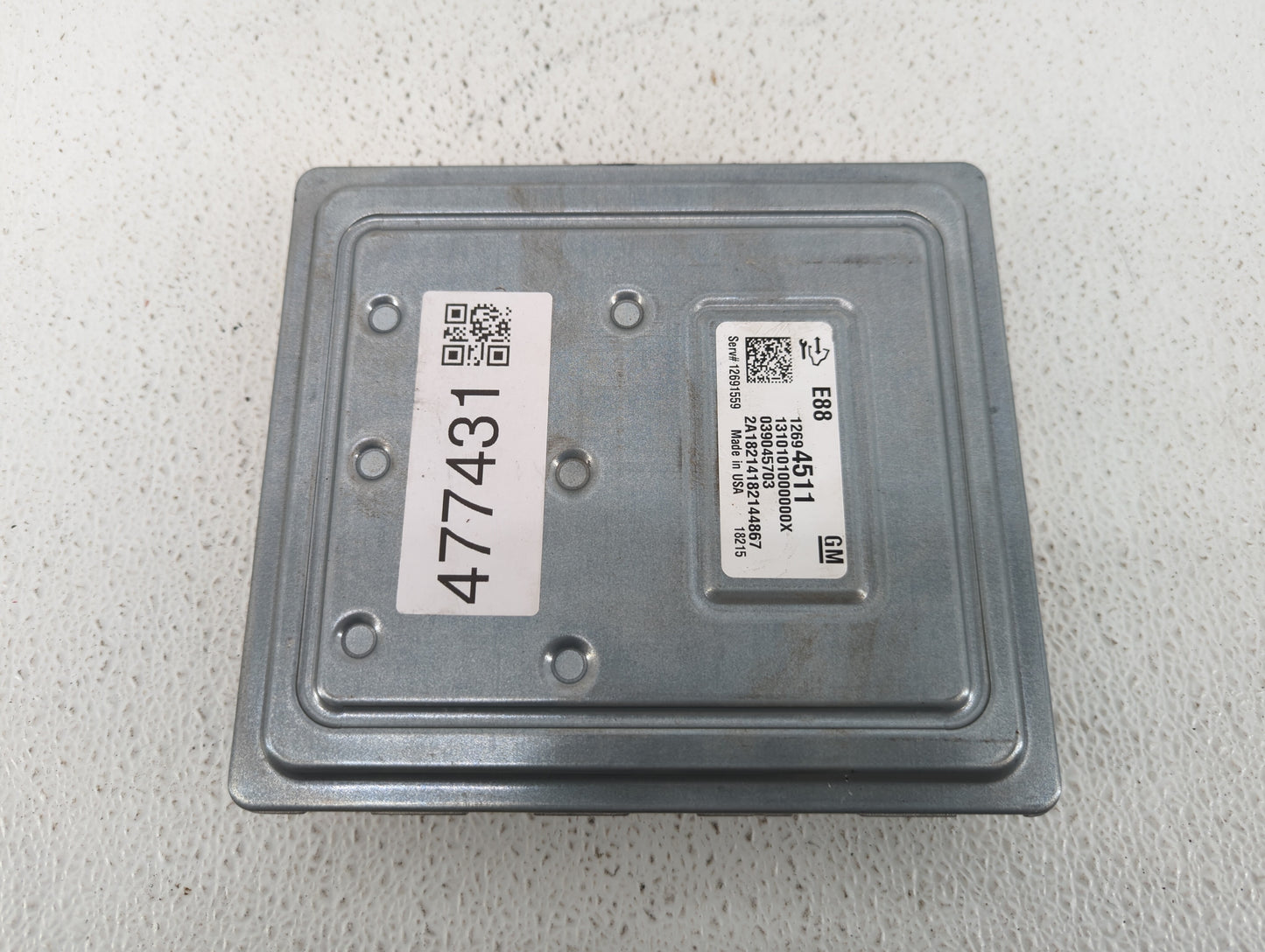 2018-2019 Chevrolet Malibu PCM Engine Control Computer ECU ECM PCU OEM P/N:12689129 12699666, 12697426 Fits Fits 2018 2019 O