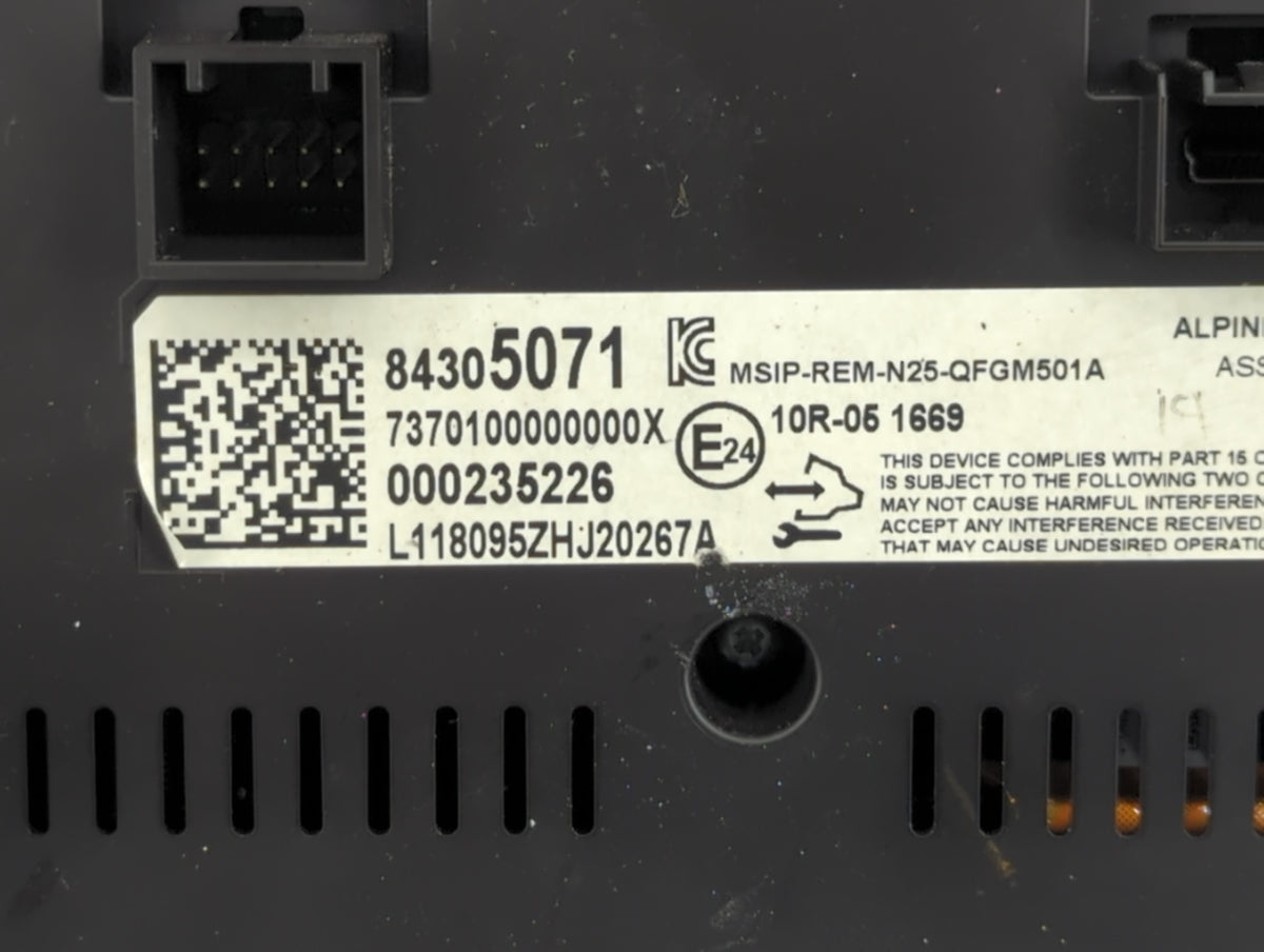 2018 Chevrolet Malibu Information Radio Display Screen - Oemusedautoparts1.com