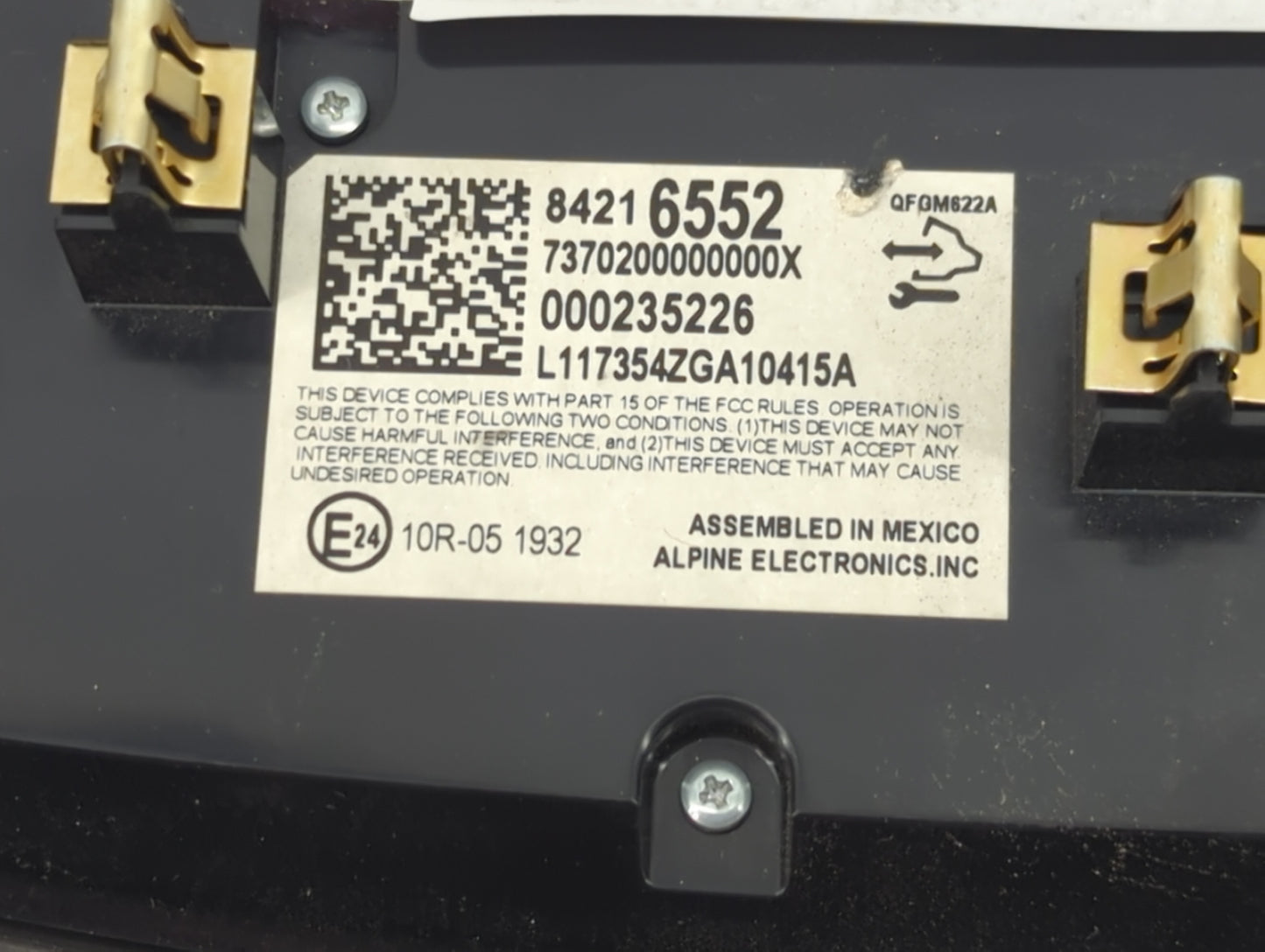 2018 Chevrolet Traverse Climate Control Module Temperature AC/Heater Replacement P/N:84216552 7370200000000X Fits OEM Used A