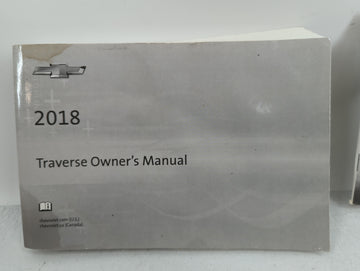 2018 Chevrolet Traverse Owners Manual Book Guide OEM Used Auto Parts