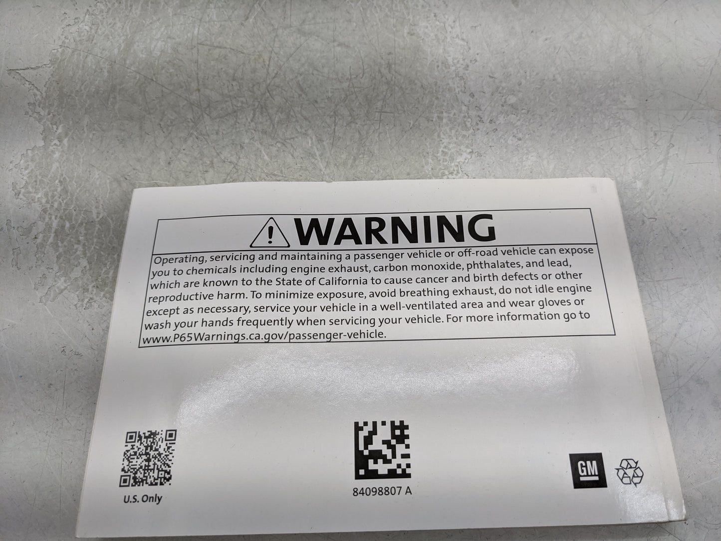 2018 Chevrolet Trax Owners Manual Book Guide P/N:84098807 OEM Used Auto Parts - Oemusedautoparts1.com