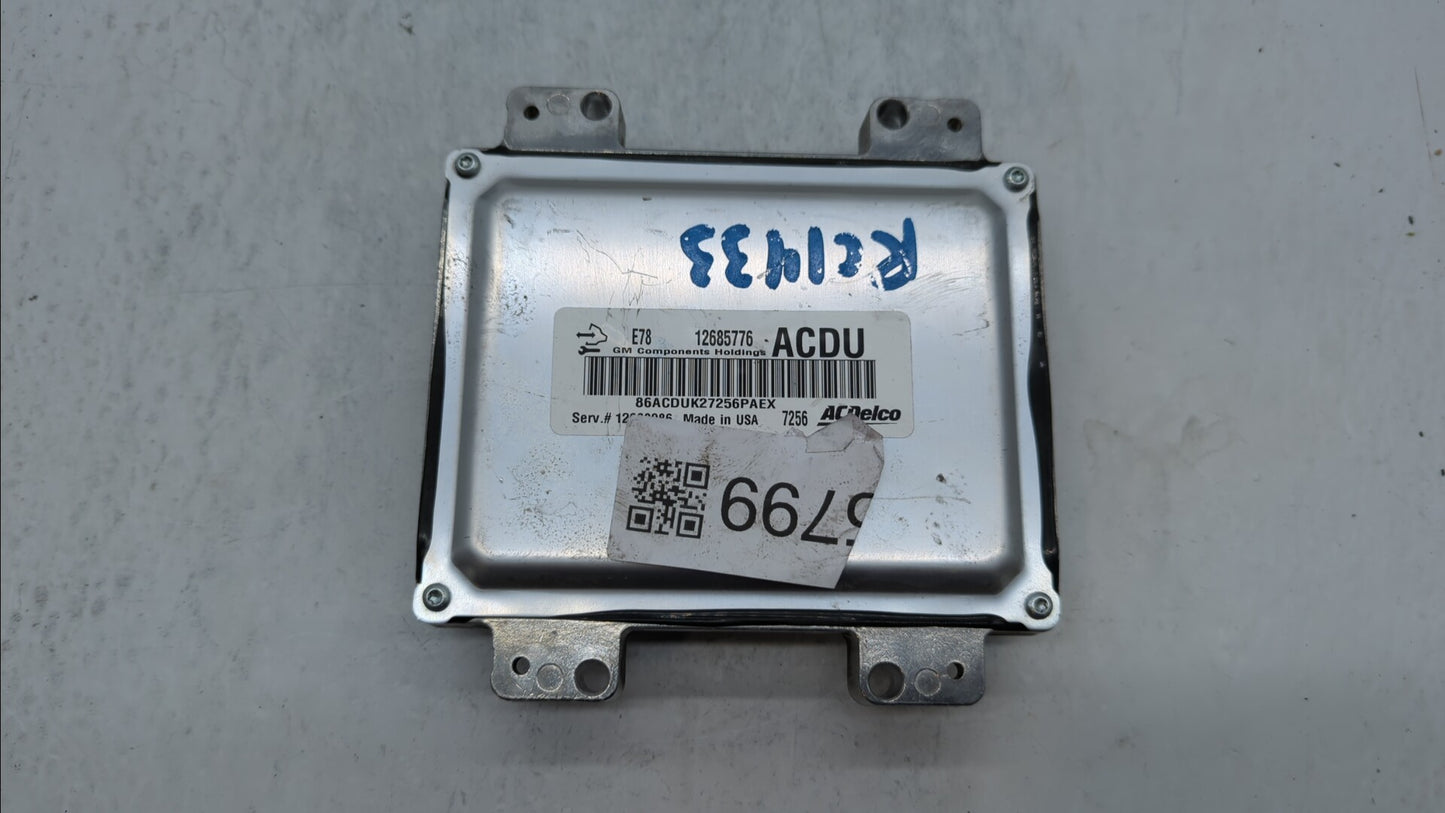 2017-2018 Chevrolet Trax PCM Engine Control Computer ECU ECM PCU OEM P/N:12685936 12668986, 12695536 Fits Fits 2017 2018 201