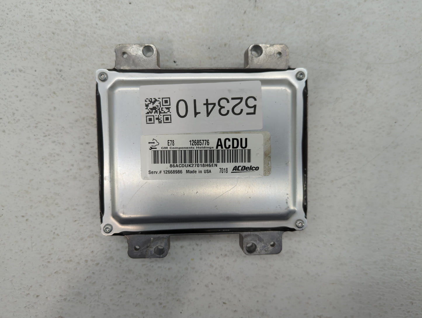 2017-2021 Chevrolet Trax PCM Engine Control Computer ECU ECM PCU OEM P/N:12685776 Fits Fits 2017 2018 2019 2020 2021 OEM Use