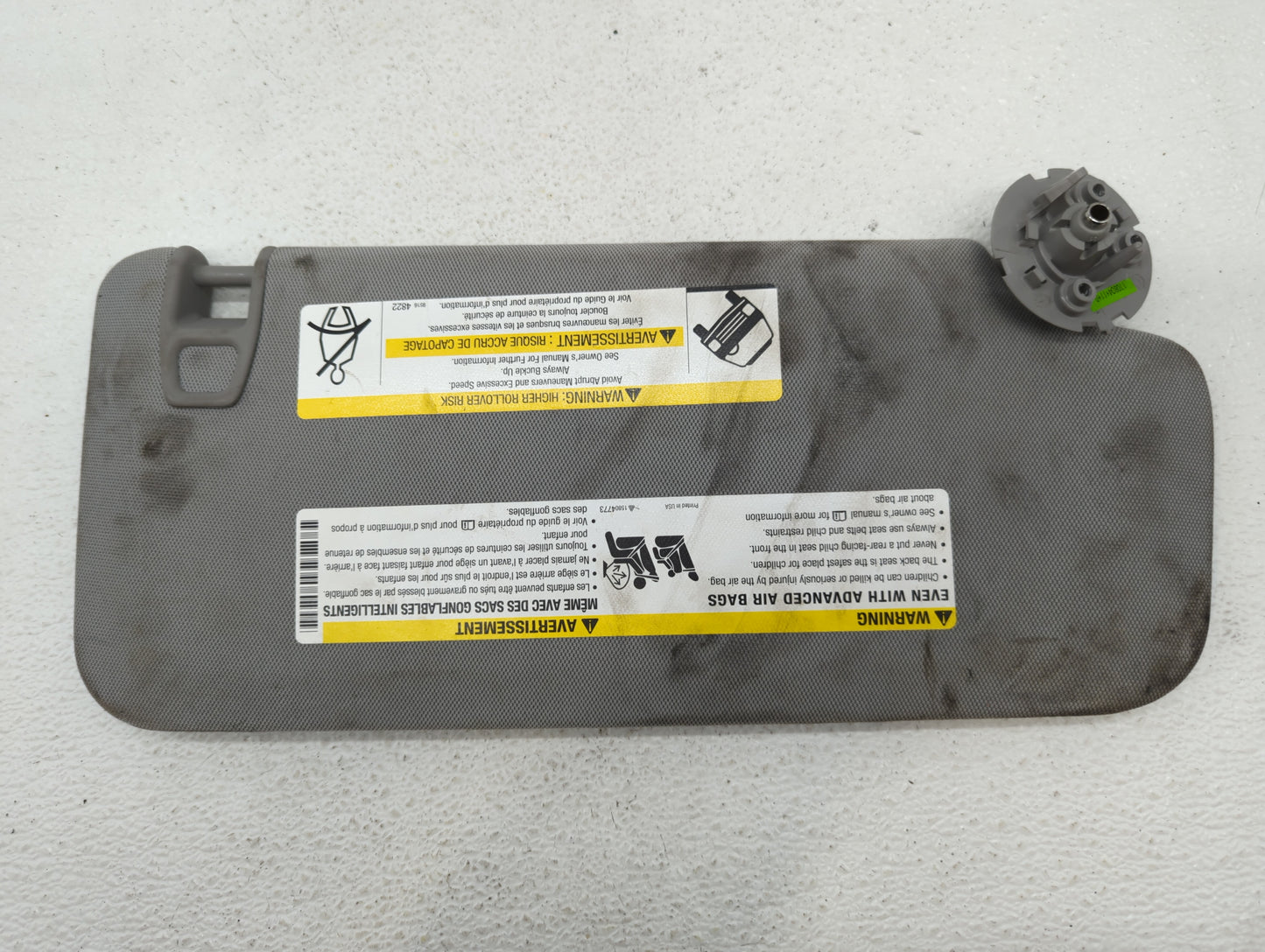 2017-2021 Chevrolet Trax Sun Visor Shade Replacement Driver Left Mirror Fits Fits 2017 2018 2019 2020 2021 OEM Used Auto Par