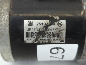 2013-2021 Chevrolet Trax Car Starter Motor Solenoid OEM Fits Fits 2011 2012 2013 2014 2015 2016 2017 2018 2019 2020 2021 OEM Used Auto Parts