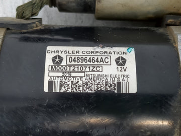 2017-2022 Chrysler 300 Car Starter Motor Solenoid OEM P/N:04896464AC Fits OEM Used Auto Parts