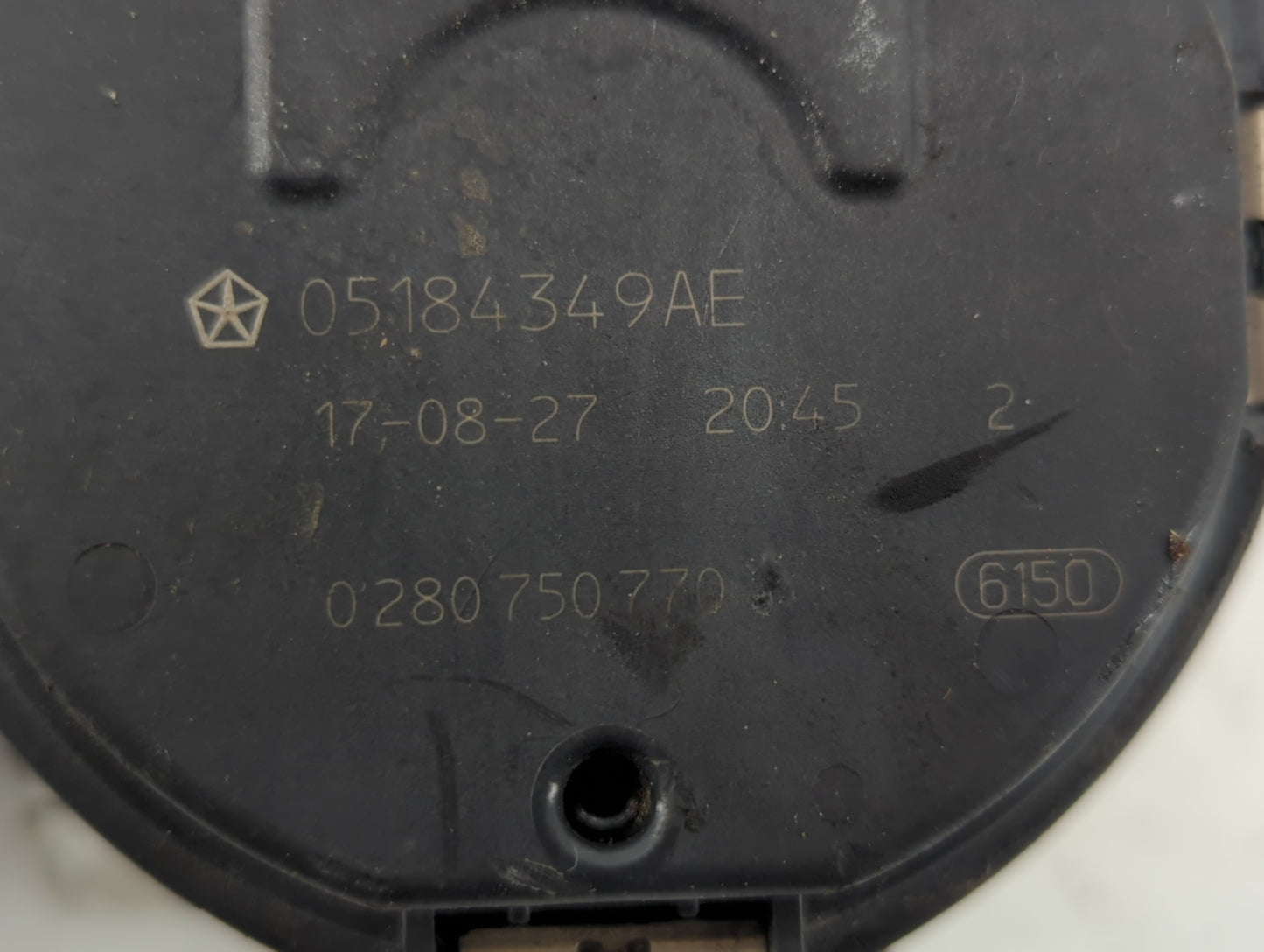 2017-2022 Chrysler Pacifica Throttle Body P/N:0 280 750 770 05184349AE Fits OEM Used Auto Parts - Oemusedautoparts1.com