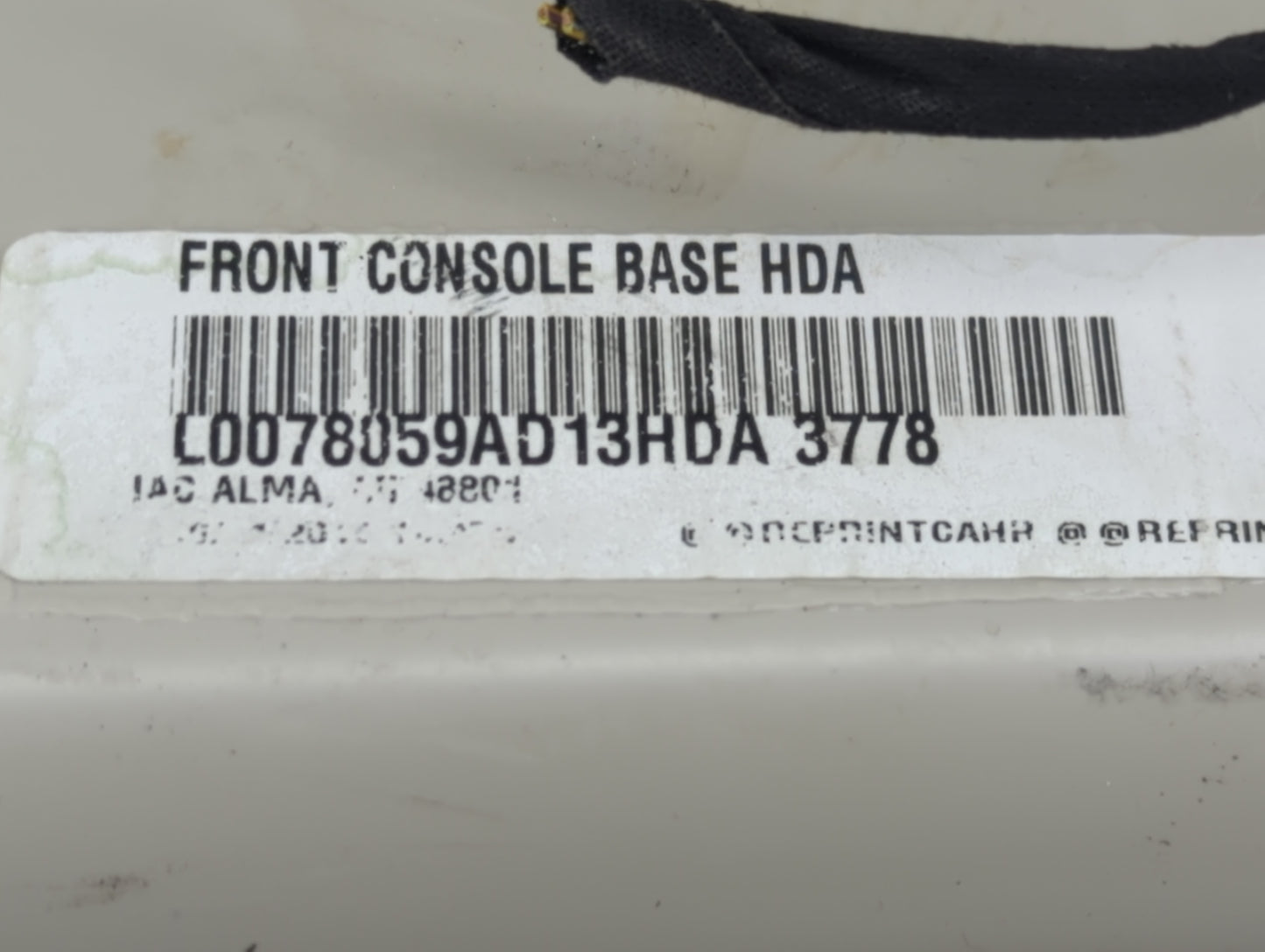 2018 Dodge Caravan Overhead Roof Console - Oemusedautoparts1.com
