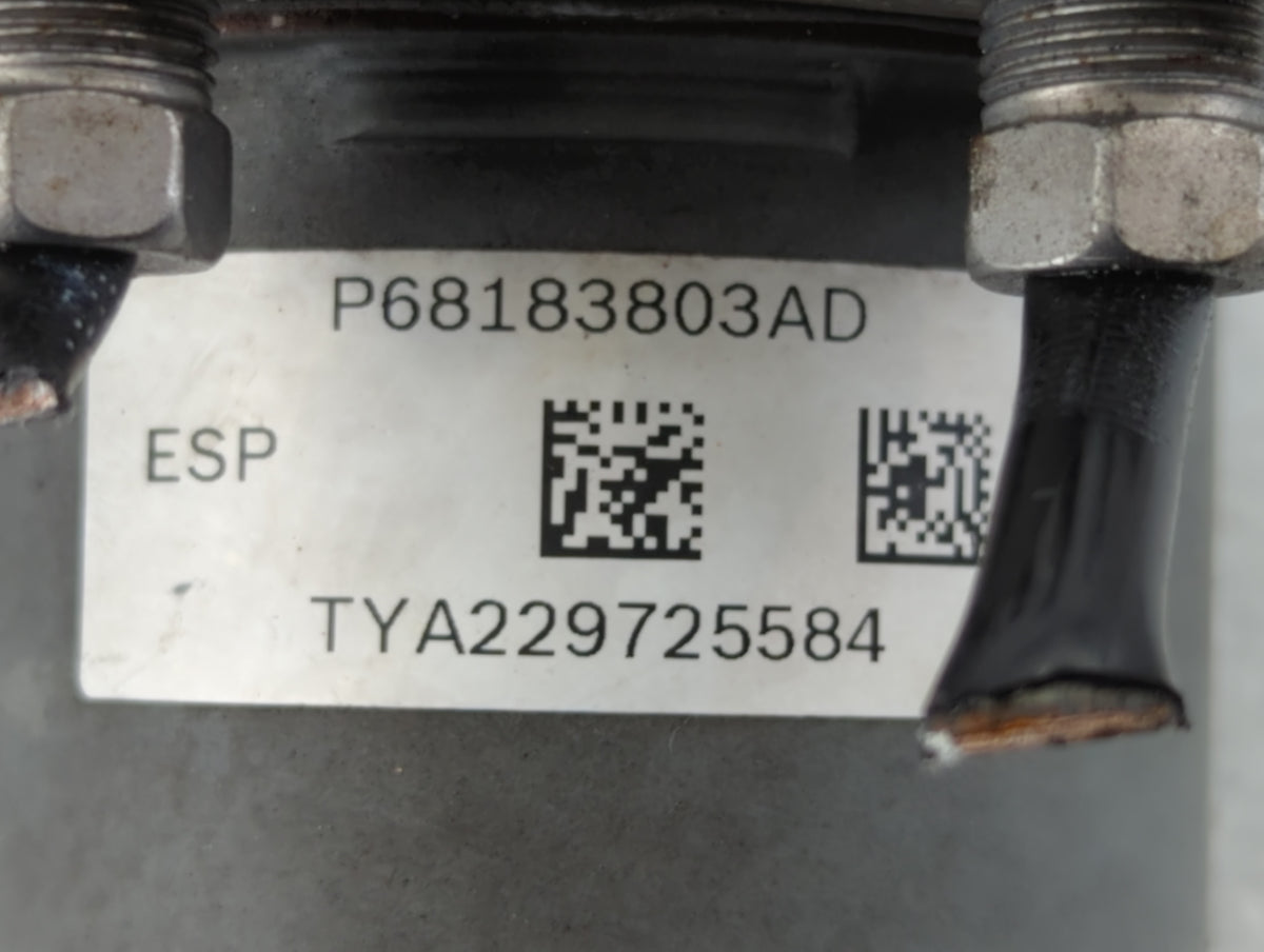 2018 Dodge Caravan Anti-Lock Brake ABS Pump Module Actuator OEM P/N:P68183803A Fits Fits 2015 2016 2017 2019 2020 OEM Used A