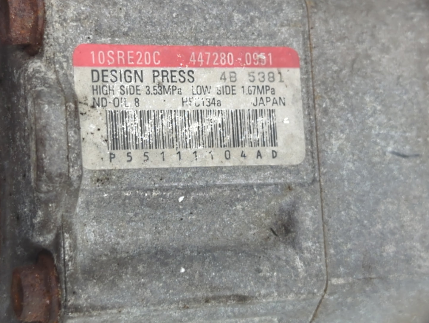 Dodge Caravan Air Conditioning A/c Ac Compressor Oem - Oemusedautoparts1.com
