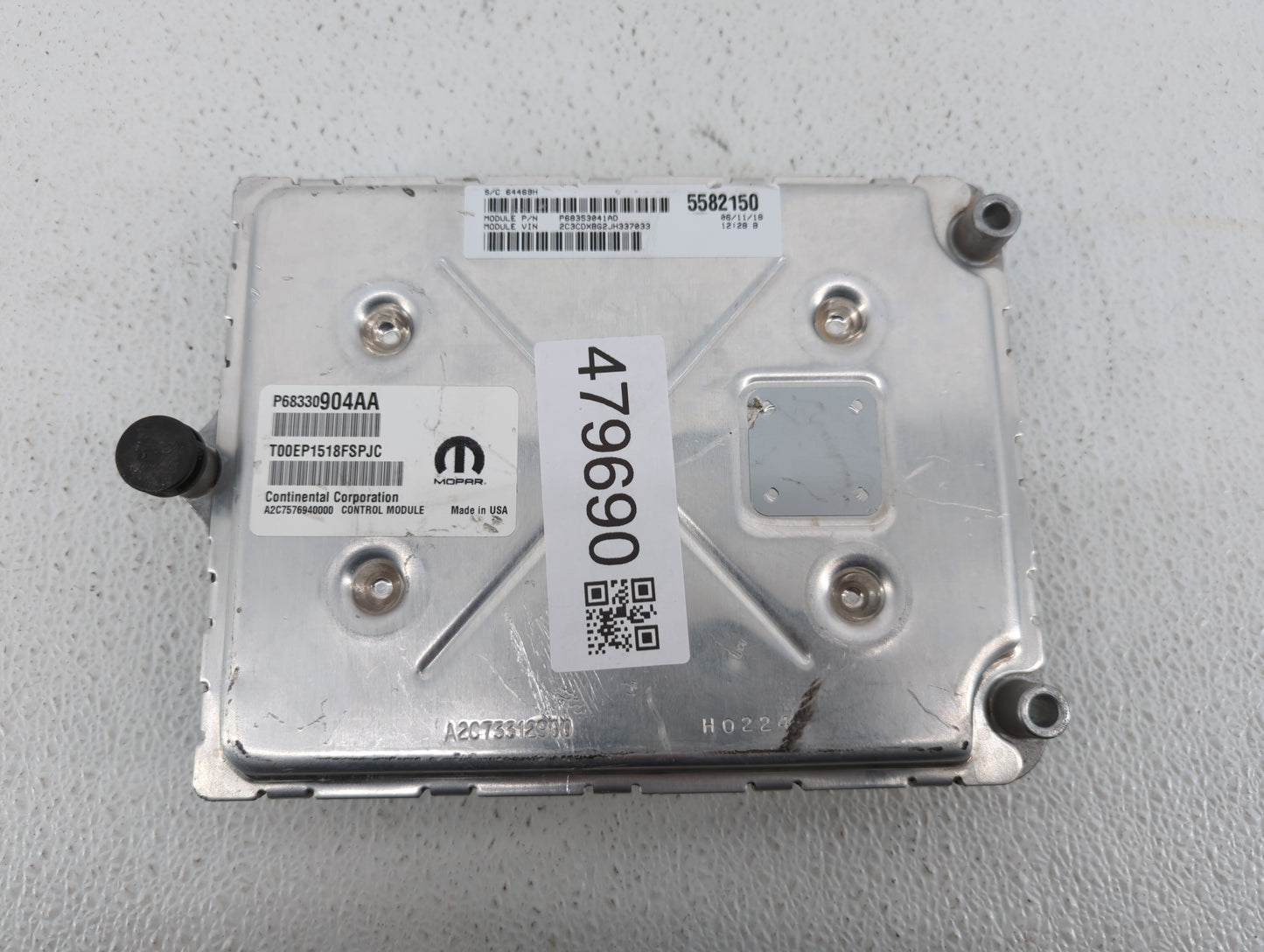2018-2019 Dodge Challenger PCM Engine Control Computer ECU ECM PCU OEM P/N:P68330904AA P68395663AD Fits Fits 2018 2019 OEM U