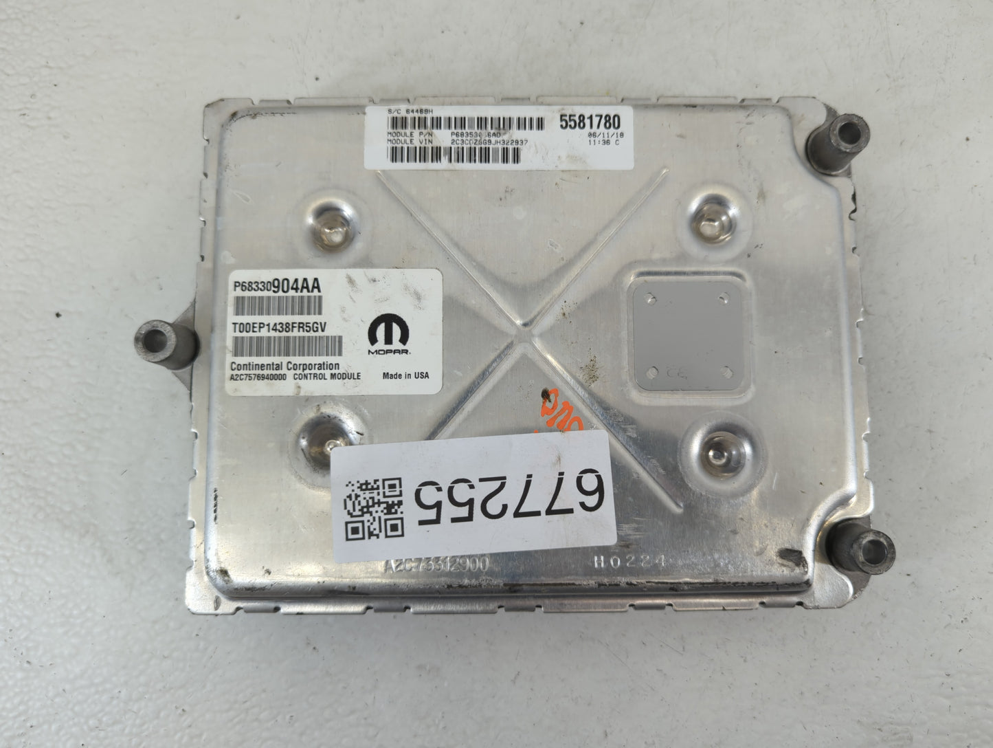 2018-2019 Dodge Challenger PCM Engine Control Computer ECU ECM PCU OEM P/N:P6835057AD P68330904AA Fits Fits 2018 2019 OEM Us