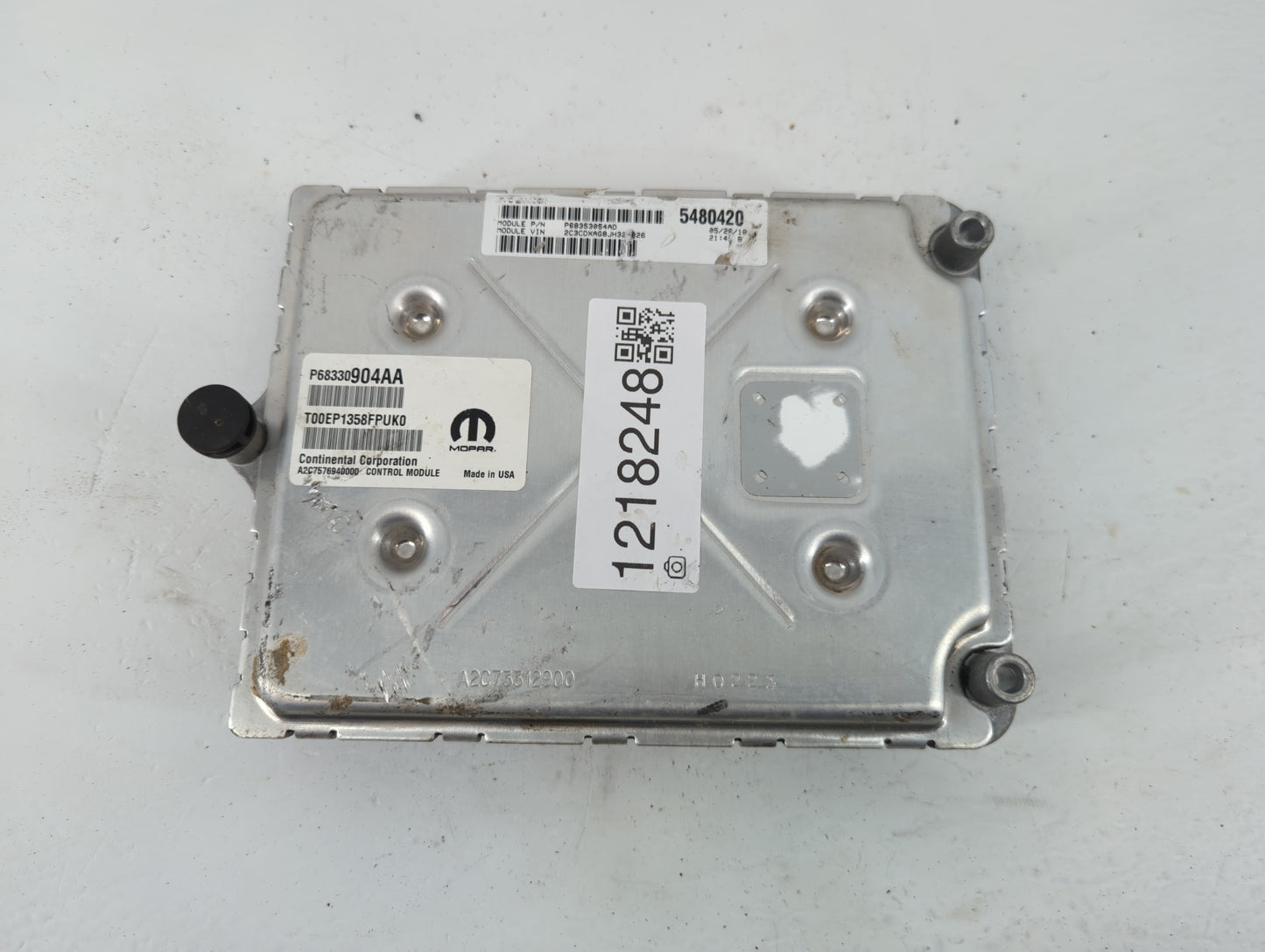 2018-2019 Dodge Charger PCM Engine Control Computer ECU ECM PCU OEM P/N:P68330904AA Fits Fits 2018 2019 OEM Used Auto Parts