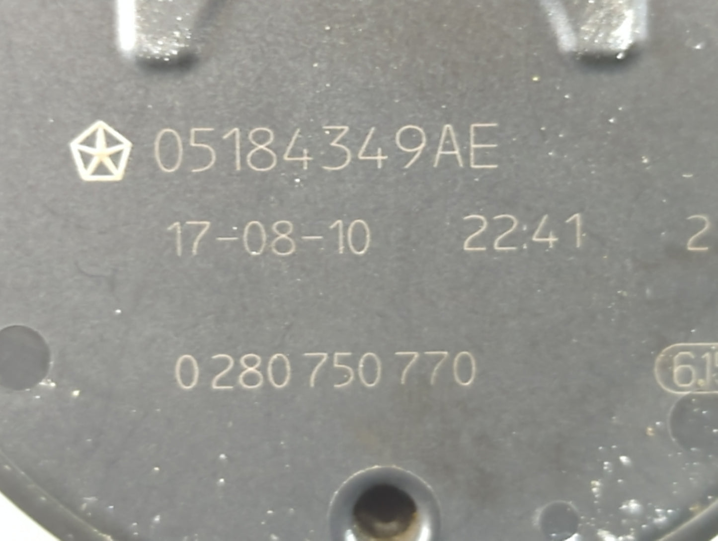 2011-2022 Dodge Charger Throttle Body P/N:0 280 750 770 05184349AE Fits OEM Used Auto Parts - Oemusedautoparts1.com