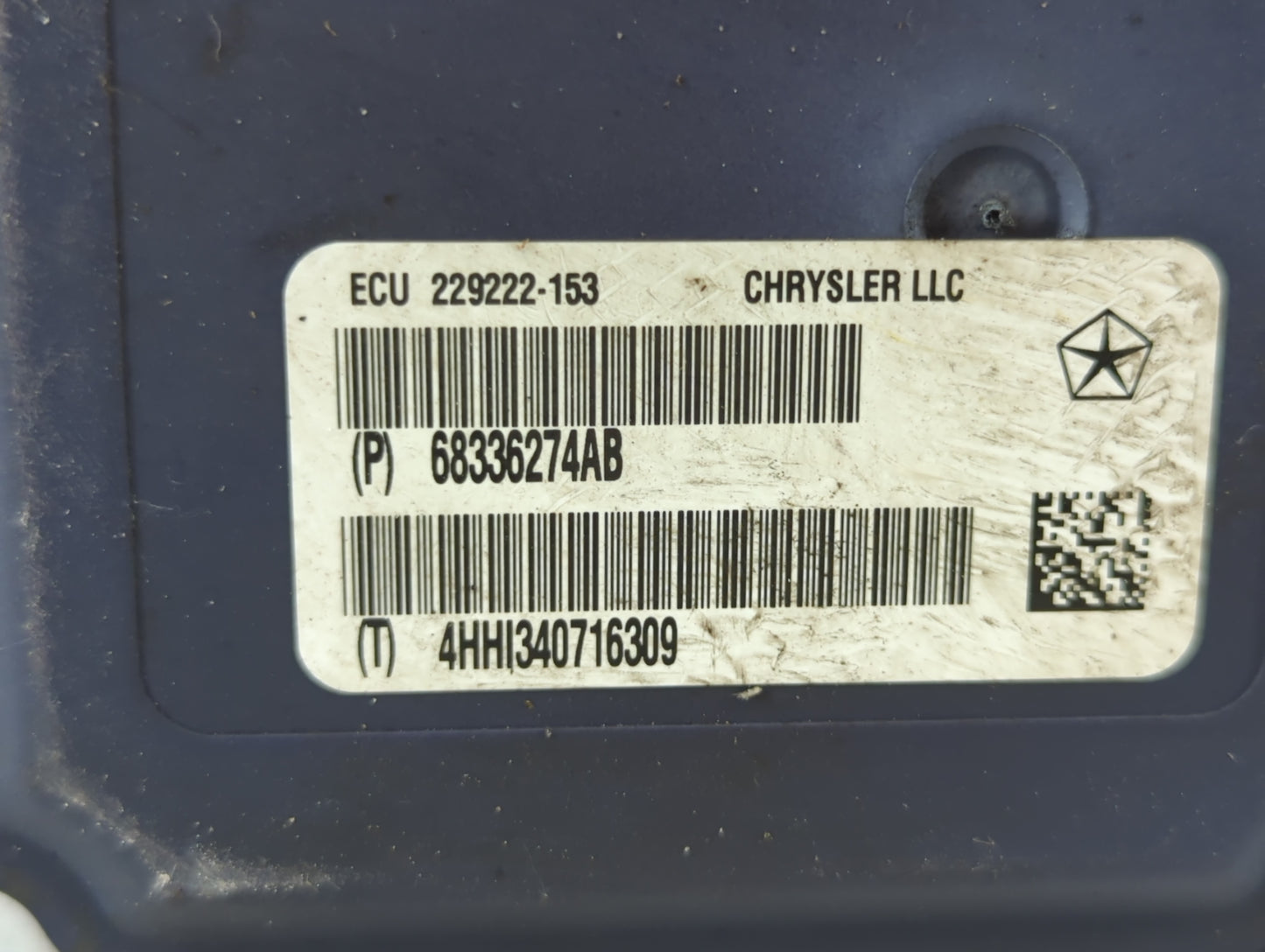 2018 Dodge Durango ABS Pump Control Module Replacement P/N:68336274AB Fits OEM Used Auto Parts - Oemusedautoparts1.com