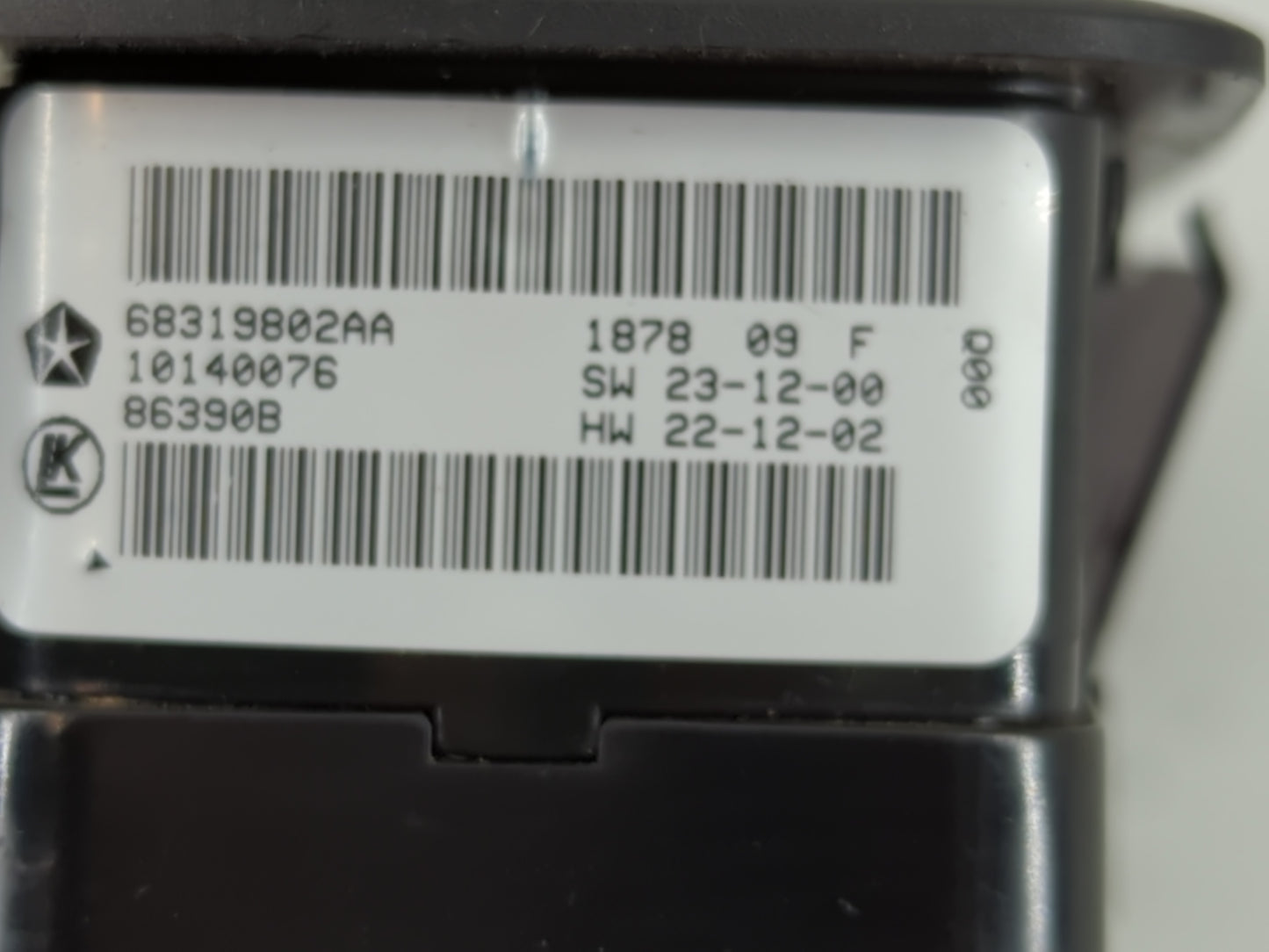 2016-2021 Dodge Durango Master Power Window Switch Replacement Driver Side Left P/N:68319802AA Fits OEM Used Auto Parts - Oe