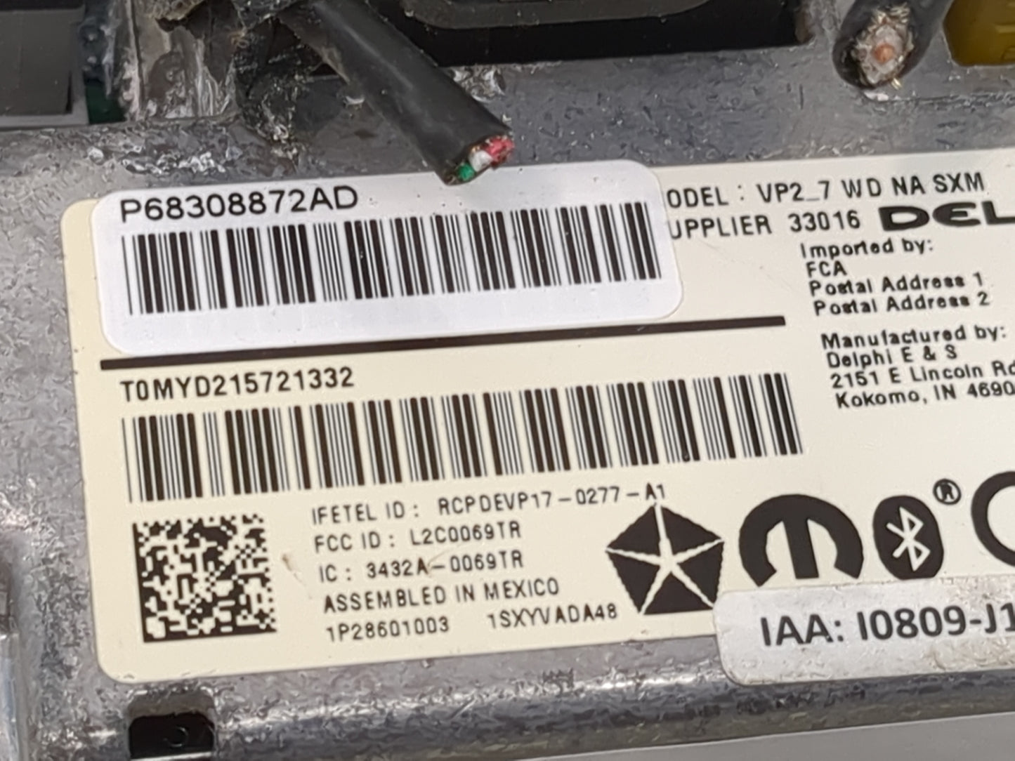 2018 Dodge Durango Information Display Screen 1467347 - Oemusedautoparts1.com