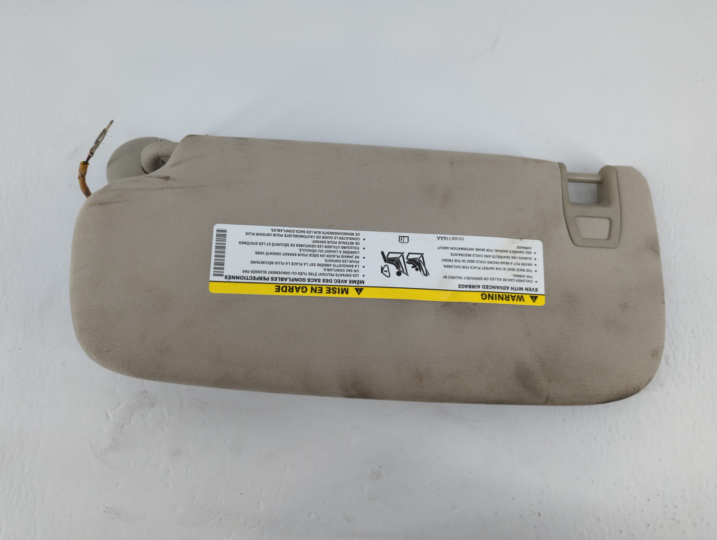 2011-2022 Dodge Durango Sun Visor Shade Replacement Passenger Right Mirror Fits OEM Used Auto Parts - Oemusedautoparts1.com